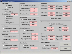 Parameter Setup Screen